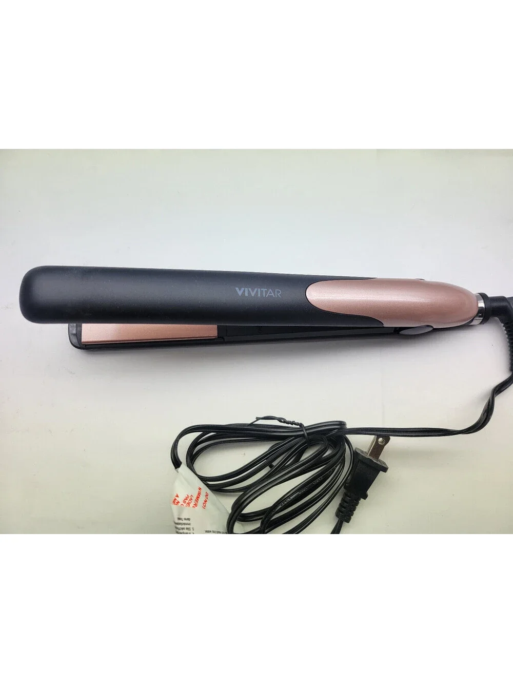 Vivitar 1 inch Ceramic Tourmaline Flat Iron Rose Gold PG8110-RG    **NWOB**